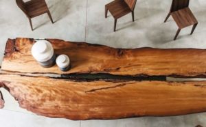 riva 1920 kauri holz tisch