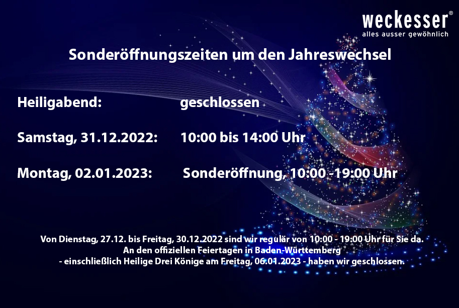 Sonderöffnungszeiten Jahreswechsel 2022 2023